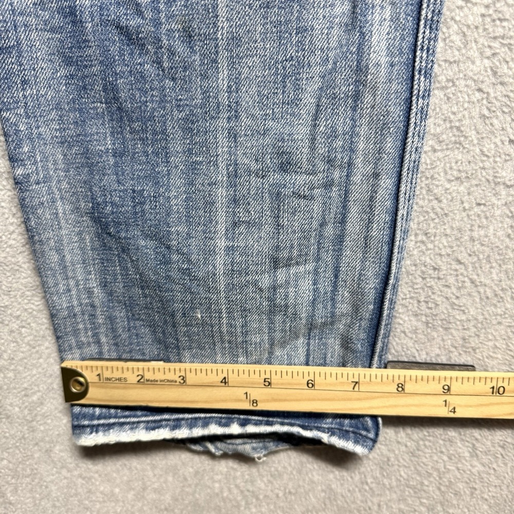 Diesel Jeans Men 31x34 Reslim Slim Straight Light Wash Whiskered Y2K Italy 00796 - Picture 15 of 15